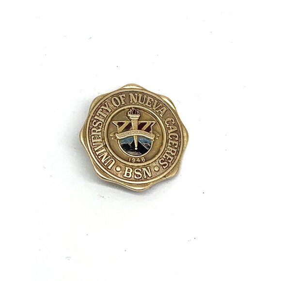 University of Nueva Caceres BSN 1948 Vintage Nursing 10k Yellow Gold Pin… - Picture 9 of 9